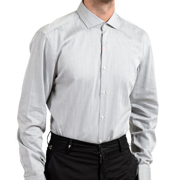 Hugo Boss Men's "C-Jason" Slim Striped Dress Shirt - Picture 4 of 8